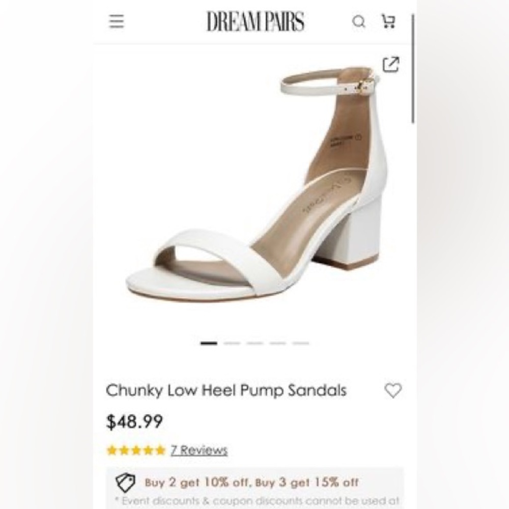 Dream Pairs Low Chunk shoes
(RETAIL $49) Size 7.5